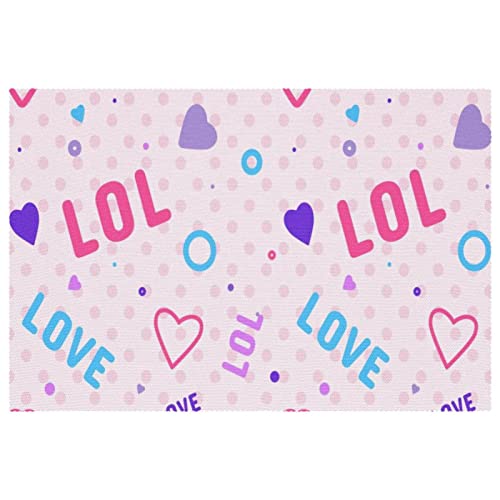 Lot de 6 sets de table roses pour une ambiance romantique - 2