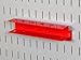 Wall Control Screwdriver Holder Bracket Slotted Metal Pegboard Accessory Slotted Tool Board - Red