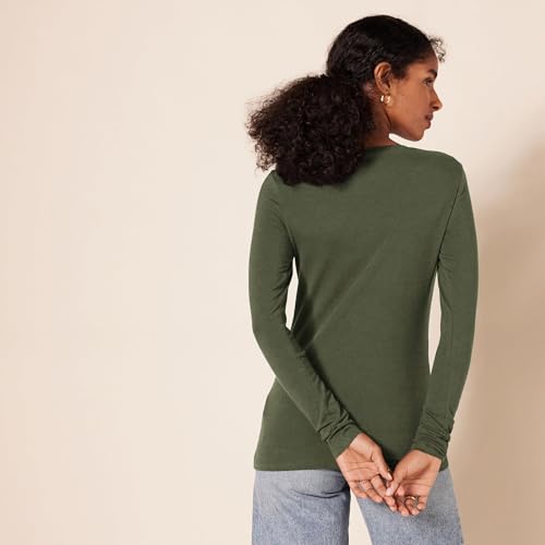 Image of Amazon Essentials Women's Regular-Fit Long-Sleeve Crewneck T-Shirt (Available in Plus Size)