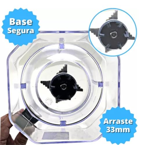 Copo Liquidificador Para Oster Power 1400 Full Oliq610 Preto