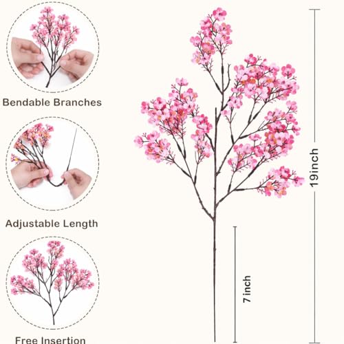Image of Artificial Baby's Breath Flowers for Decoration (6, Pink)