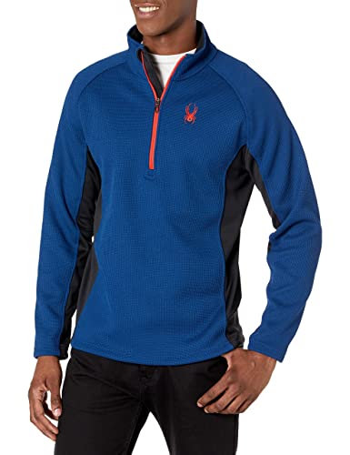 Image of Spyder Men's Standard Outbound Half Zip Mid-Weight Mock Neck Sweater