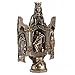 Veronese Design 8 1/8 Inch Lady of Grace with Polyptych Sculpture of Pieta Resin Statue Cold Cast Bronze Finish