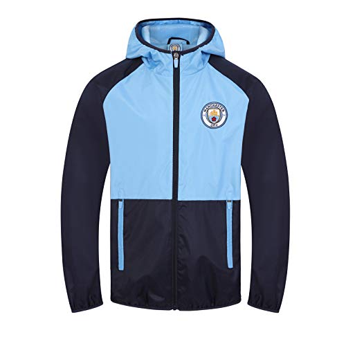 Manchester City FC Official Soccer Gift Boys Shower Jacket Windbreaker