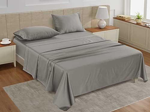 Image of LANE LINEN California King Sheets Set - 450 Thread Count Premium Sateen Weave for Hotel Quality Luxury - Thick & Comfy 100% Cotton Sheets for Luxury Hotel Rooms - Oeko Tex Certified - Paloma
