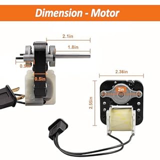 SM550 Universal Bathroom Vent Fan Motor Replacement Kit (50 CFM, 3000 RPM, 120V), Quiet Exhaust Fan Motor (Fits Nutone, Broan, Uppco, Sears 569 & More)