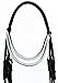 CHALLENGER English Horse COB All Purpose Padded Leather Double Curved Browband Flash Bridle Reins 803477BKC