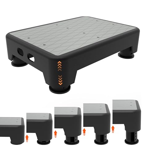 LIFTOZA 5-Level Adjustable Step Stool, 700 LBS Capacity Safety Bed