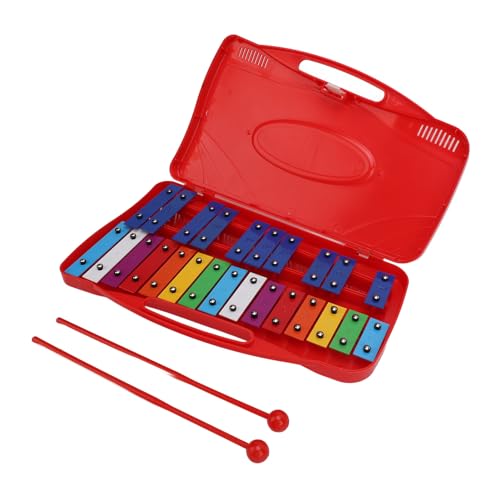 Xylophone 25 notes en aluminium aux touches métalliques colorées pour l'éveil