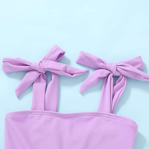 image for YOUNGER TREE Toddler Girls Two Pieces Swimsuit Color Block Stripe Swim
