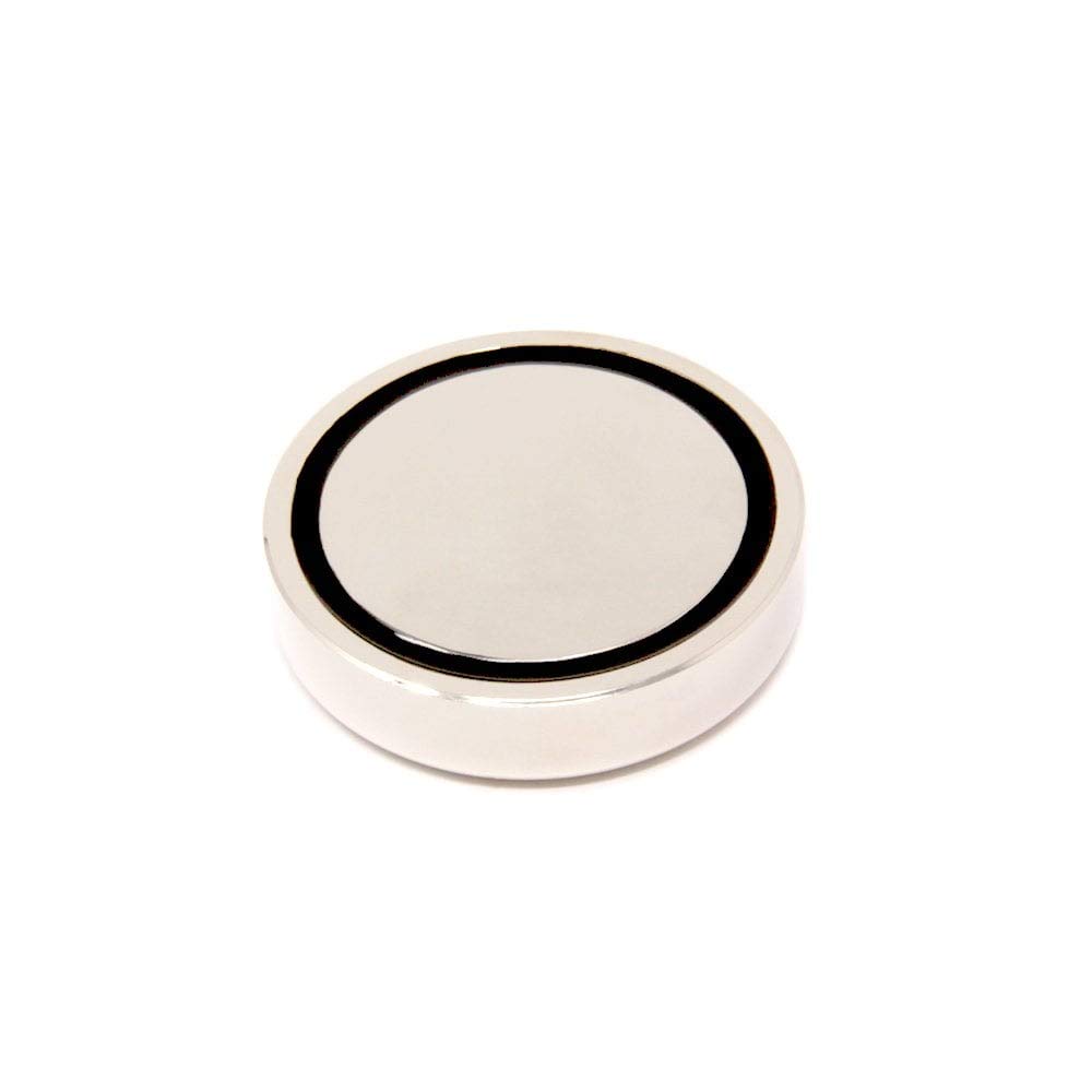 75 mm dia x 15 mm d'épaisseur N42 Colle néodyme dans l'aimant en pot - Tire de 178 kg (paquet de 10)
