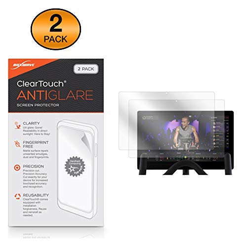 BoxWave Screen Protector Compatible with Peloton Bike - ClearTouch Anti-Glare (2-Pack), Anti-Fingerprint Matte Film Skin for Peloton Bike