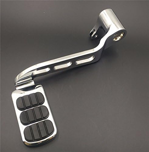 XKMT-Chrome Billet Rear Brake Lever Brake Pedal Foot Lever with Footpeg Foot Rest 3 Hollow-Out Compatible with 2014-later Touring Trike Road King Street Glide CVO Tri Glide FLHR [B01JA1ZTCS]