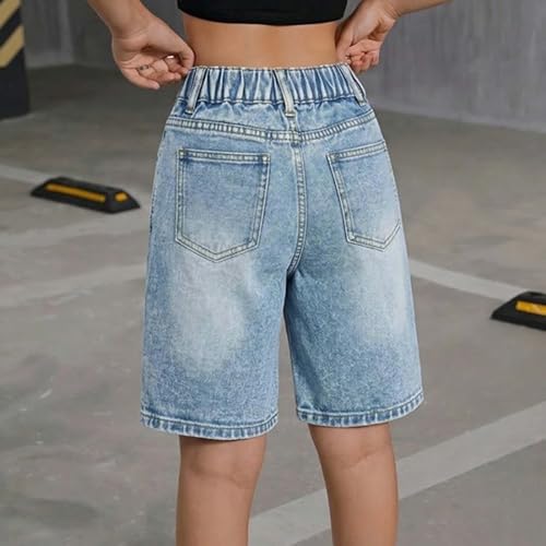 Pantalones cortos vaqueros de talle alto para un estilo casual diario 2
