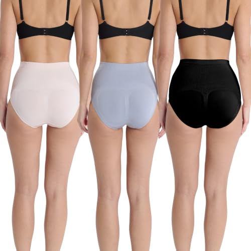 Image of Skinnygirl Women's High Waist Tummy Control Seamless Shaping Briefs, 3-Pack