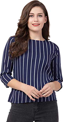 Regular Latest 3/4 Sleeve TOP for Women & Girls (Multicolored 3, Small)-picture-31