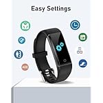 GRV No Bluetooth Pedometer Watch Fitness Tracker No Phone Needed, Step Counter Calories/Sleep Tracker for Walking Running for Men Women Waterproof (Black) - Image 4