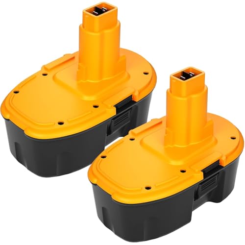 Goldspill 2 Packs 4500mAh High Capacity DC9096 Replacement for Dewalt 18V XRP Battery Compatible with Dewalt 18 Volt Battery DW9098 DW9099 DE9095 DE9098 Series Power Tools(Orange)
