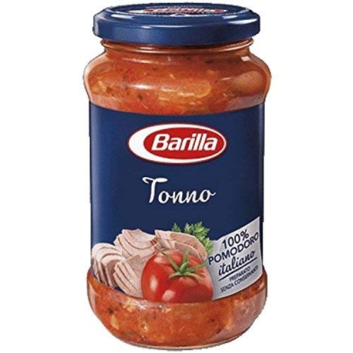 Barilla Sauce Tonno all`Olio d`Oliva 6 x 400g = 2400g Nudelsoße mit Thunfisch Glutenfrei