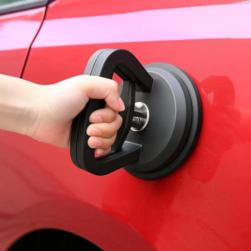 Image of Heavy Duty Suction Cup Puller Tool - Automotive Body Panels, Glass, Tiles & Mirrors - Strong Vacuum Grip for Smooth Surfaces, DIY Dent & Panel Removal (Big-A3)