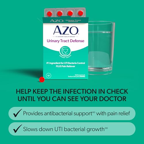 Image of AZO Urinary Tract Defense Antibacterial Protection, 48 Tablets | From the #1 Doctor Recomended Brand± UTI Symptom Relief in as Little as 20 Minutes, Relieves Urinary Pain, Burning & Urgency*