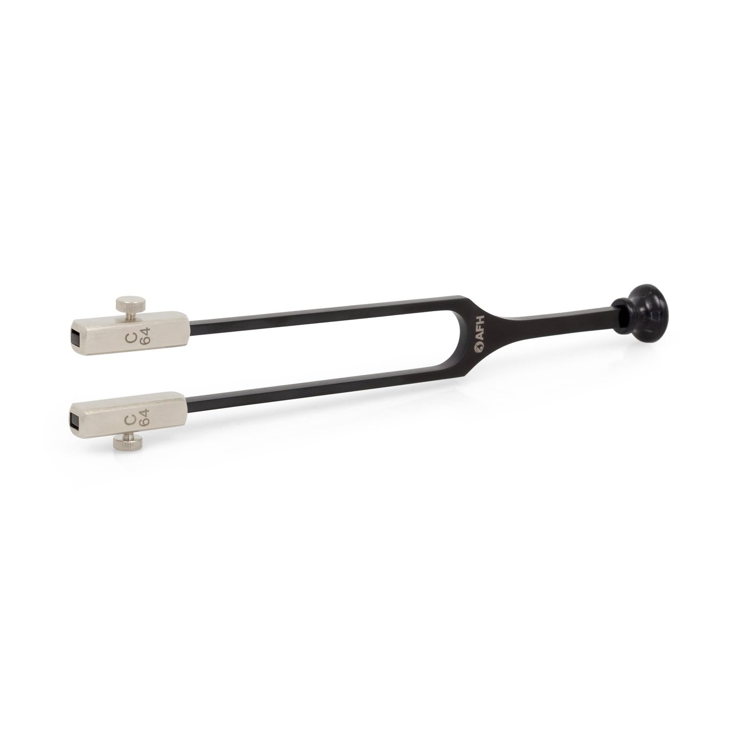 AFH Stimmgabel nach Rydel Seiffer mit Fuß c128/C64 | Color Deluxe schwarz (titaniumbeschichtet)