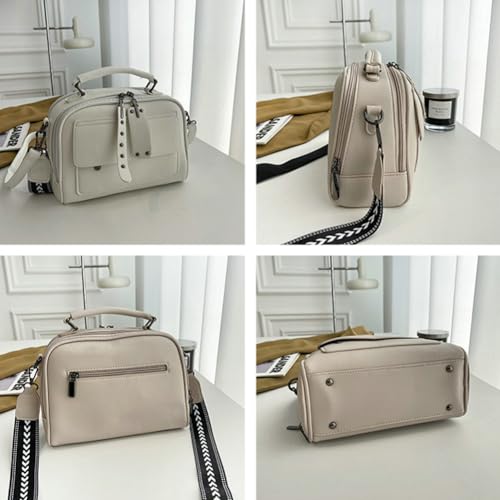 Trendy PU Leather Saddle Handbag Vintage Fashion Tote Shoulder Bag Commuter Travel Cross body Bag for Women 20253