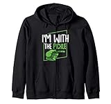 I'm With The Pickle Essiggurke Halloween Matching Kostüm Kapuzenjacke