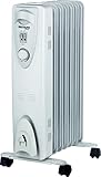 Radiador de Aceite térmico Bastilipo RAC7-1500 Radiador de Fluido, 1500 W, Blanco