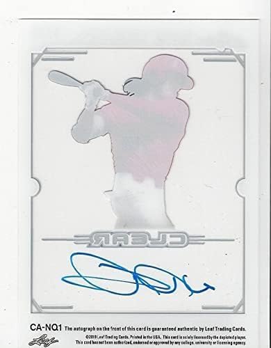 Nick Quintana Autographed & Serial Numbered #6/15 Clear Autograph Collectible Baseball Card - 2019 Leaf Trinity Baseball Card #CA-NQ1 (Tigers)
