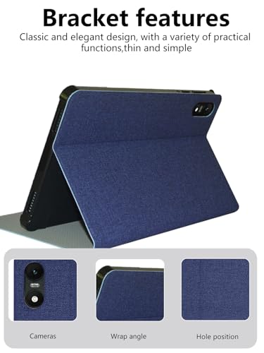 Protection TECLAST T65 13,4" bleu anti-chute avec support double position - 2