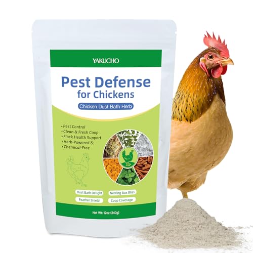 Dust Bath Herb Blend for Chickens, Feather Health Support Herbal for Chicken Coop Freshness, Natural Nesting Box Herbs for Bedding 12oz, Natural Herbal Dust Bath Powder for Hens Roosters