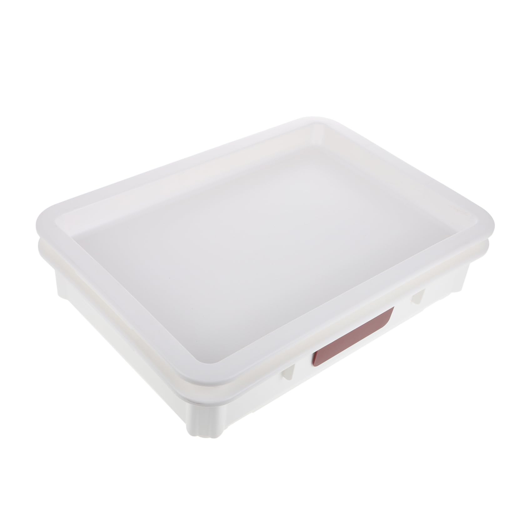 GLEAVI Cassetta Portaimpasto Pizza Bianca in Plastica per Cucina