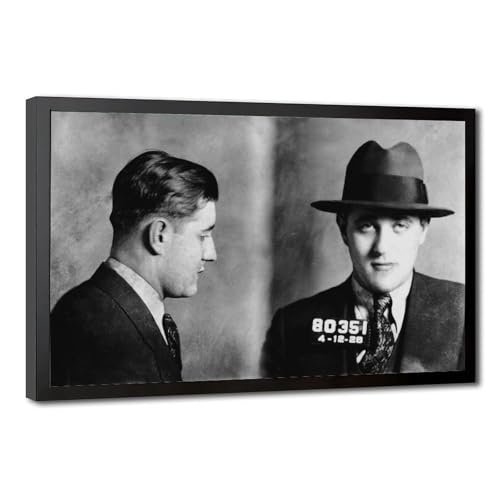 Impression sur toile Benjamin Bugsy Siegel WCYB cadre à suspendre 20x30cm