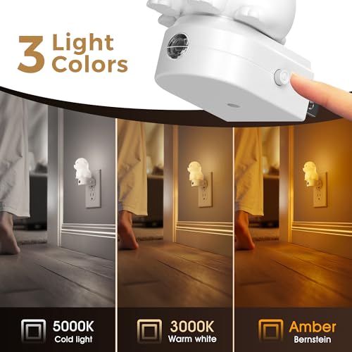 L LOHAS LED Plug in Night Light for Kids, 3D Cute Puppy Night Lights - image 2