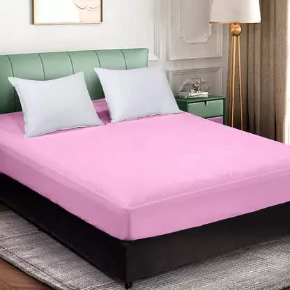 Waterproof Mattress Protector King Size 78x72 - WaterProof Terry Cotton Mattress Protector/Breathable Elastic Fitted Style Bed Cover King Size Bed - Pink Color - Kids urine Protection (B0C5SD2D2L) Amazon Price History, Amazon Price Tracker
