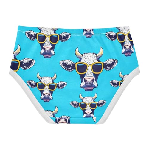 Cool Cows Blue Cartoon Girls Underwear Toddlers 2t Cotton Panties Little Girl Cartoon Kids Undies Briefs2