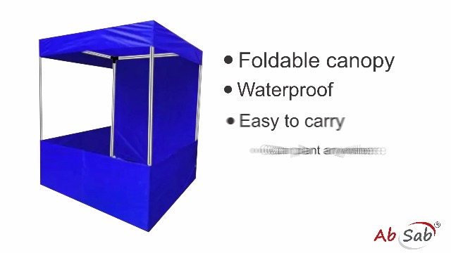 Ab Sab Canopy Tent with Blue Tetron Cloth for Promotional