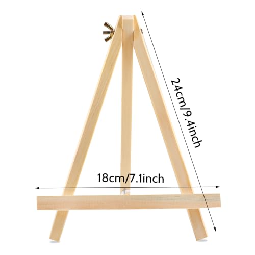 image for IPXEAD 26 PCS 9 Inches Tabletop Easels,Wood Easels, Easel Stand for Pa