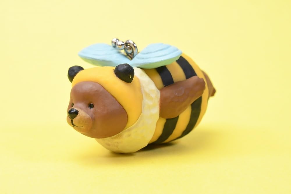 Amazon.co.jp: ガチャガチャ 木彫りのみつばちくまさん フィギュア