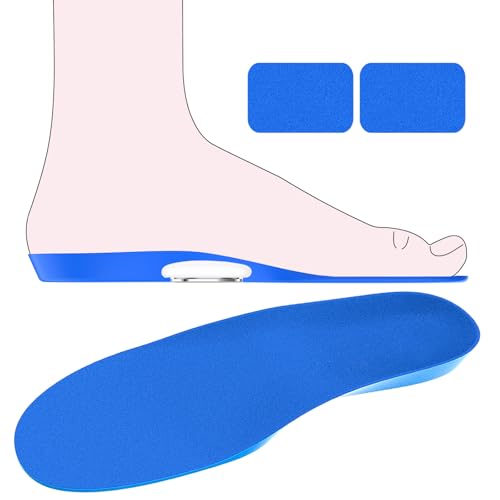 Edvbela Insoles for Airtag Hidden Holder, Tracker Devise Case for Kids, Adults and Elderly, Comfortable Inserts for Shoes, Blue (155-170mm)
