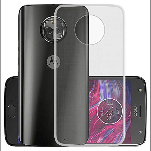 Image of Crystal Clear Back Case for Motorola Moto X4 | Raised Bumps for Camera & Screen Protection | Clear Soft Silicone Back Case Cover for Motorola Moto X4 (TPU | Transparent)