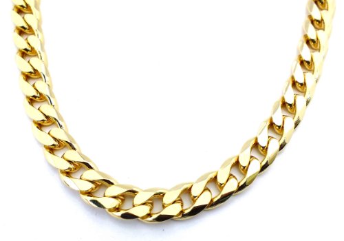 TENDENZE Collar Cadena Gourmette 18k oro doublé 11mm longitud 50cm directamente desde la fábrica italiana para mujer y hombre