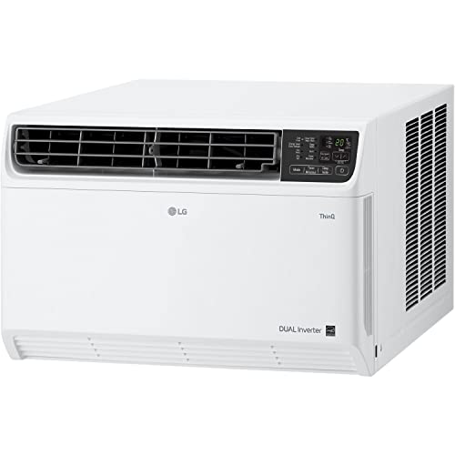 Lg 14000 Btu Window Air Conditioners Dual Inverter Energy Saving Remote Control Wifi Enabled App Ultra-Quite Washable Filter Cools 800 Sq.ft. For Large Room Ac Unit Air Conditioner White Lw1522Ivsm #TOP1