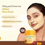 MAMAEARTH Ubtan Face Pack with Turmeric & Saffron | Restores Natural Glow & Makes Skin Soft & Supple | 3.5 Oz (100g) - Image 3