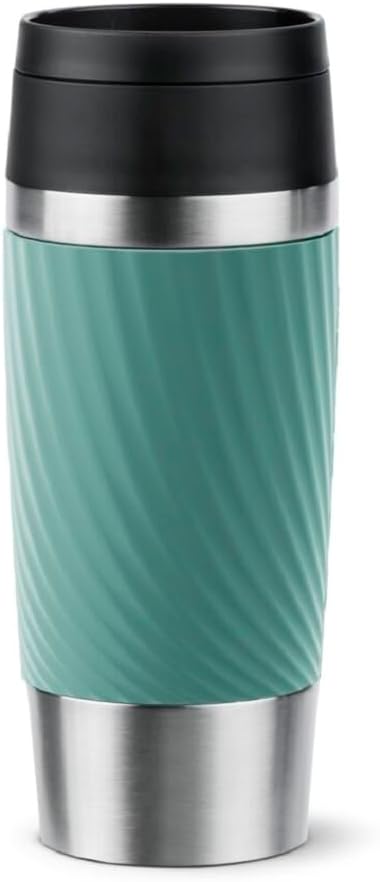 Travel Mug Classic Twist, Comfort Screw Lid, Quick Press, Soft-Touch Sleeve, Travel-Ready, Reusable, 100% Leak-Proof, Keeps Drinks Cold (8 hrs) and Hot (4 hrs), 360° Drinking, N2024310