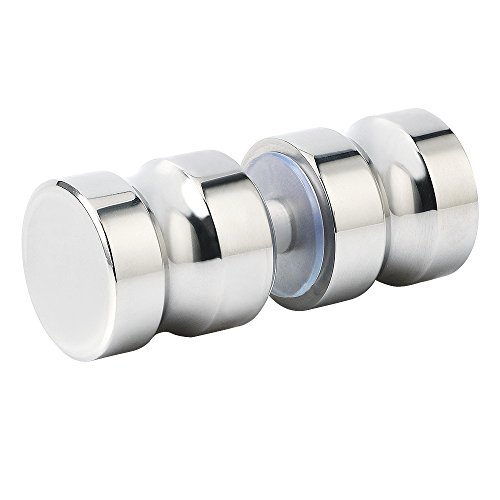 SAYAYO Türgriffe Innentüren, Türklinke Edelstahl Duschtürknopf Duschtürgriffe Einlochiger Glastürgriff für Duschraumschrank, EL5000