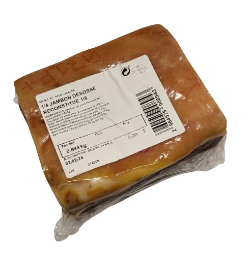 jemangefrancais - Quart de jambon sec 1/6 ème - Affiné à 850 mètres d'altitude - Poids environ 800 g - Porc Français
