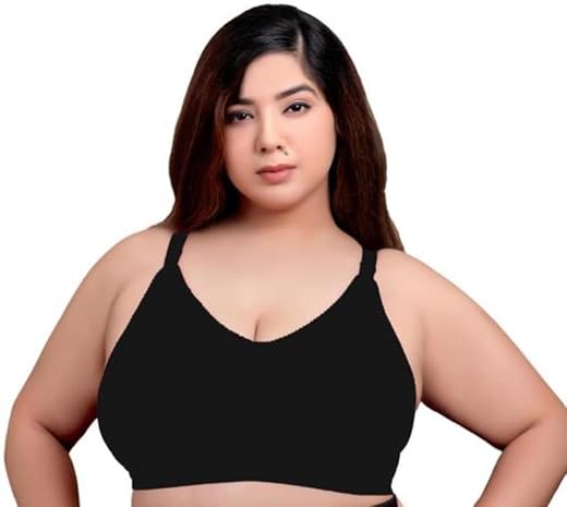 MAP DEAL® Regular & Plus Size Women Full Coverage Cotton Broad Belt Bra, Women’s Full Figure Magic Lift Plus Size Seamless...