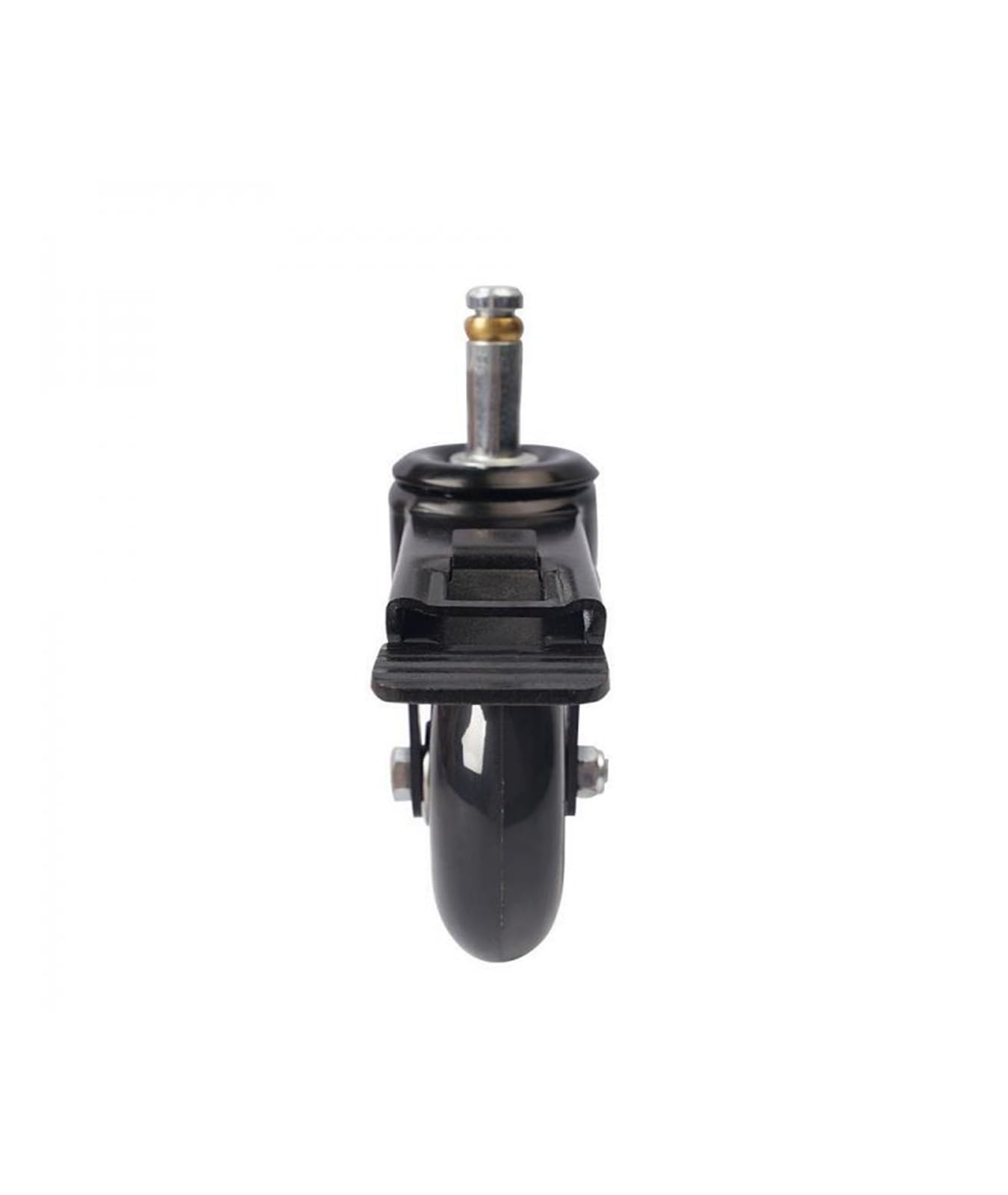 Ruote girevoli 5 Pezzi/Lotto 3 Pollici M10/M11 Anello di ritegno Elastico PU Ruota Trasparente con Freno Sedia da Ufficio Poliuretano Ruota Universale silenziosa (M10 (10 mm)) (C M10 (10 mm))